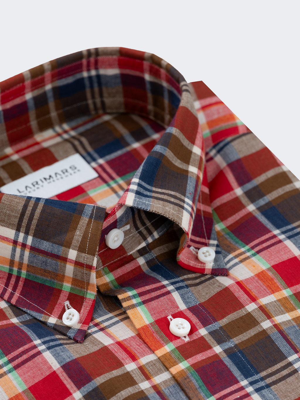Red & Brown Madras Check