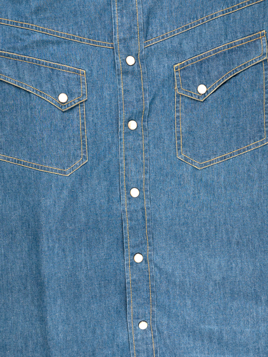 Medium Wash | Triple Stack Button | Western Denim