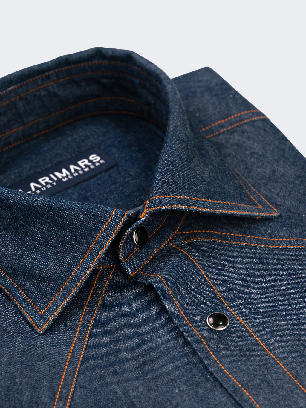 Enzyme Wash | Double Stack Button | Western Denim