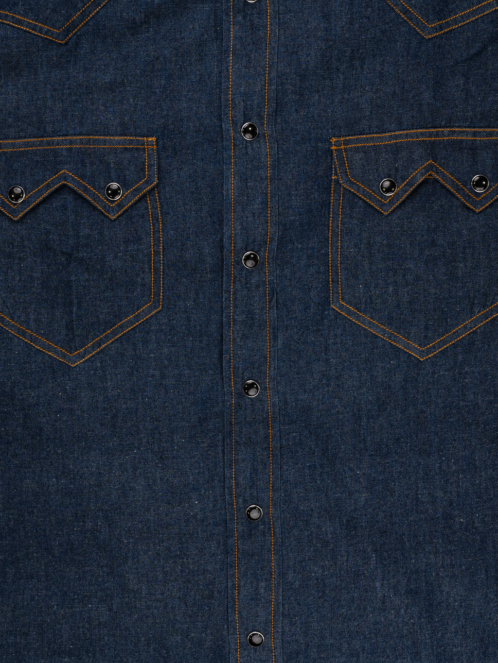 Enzyme Wash | Double Stack Button | Western Denim