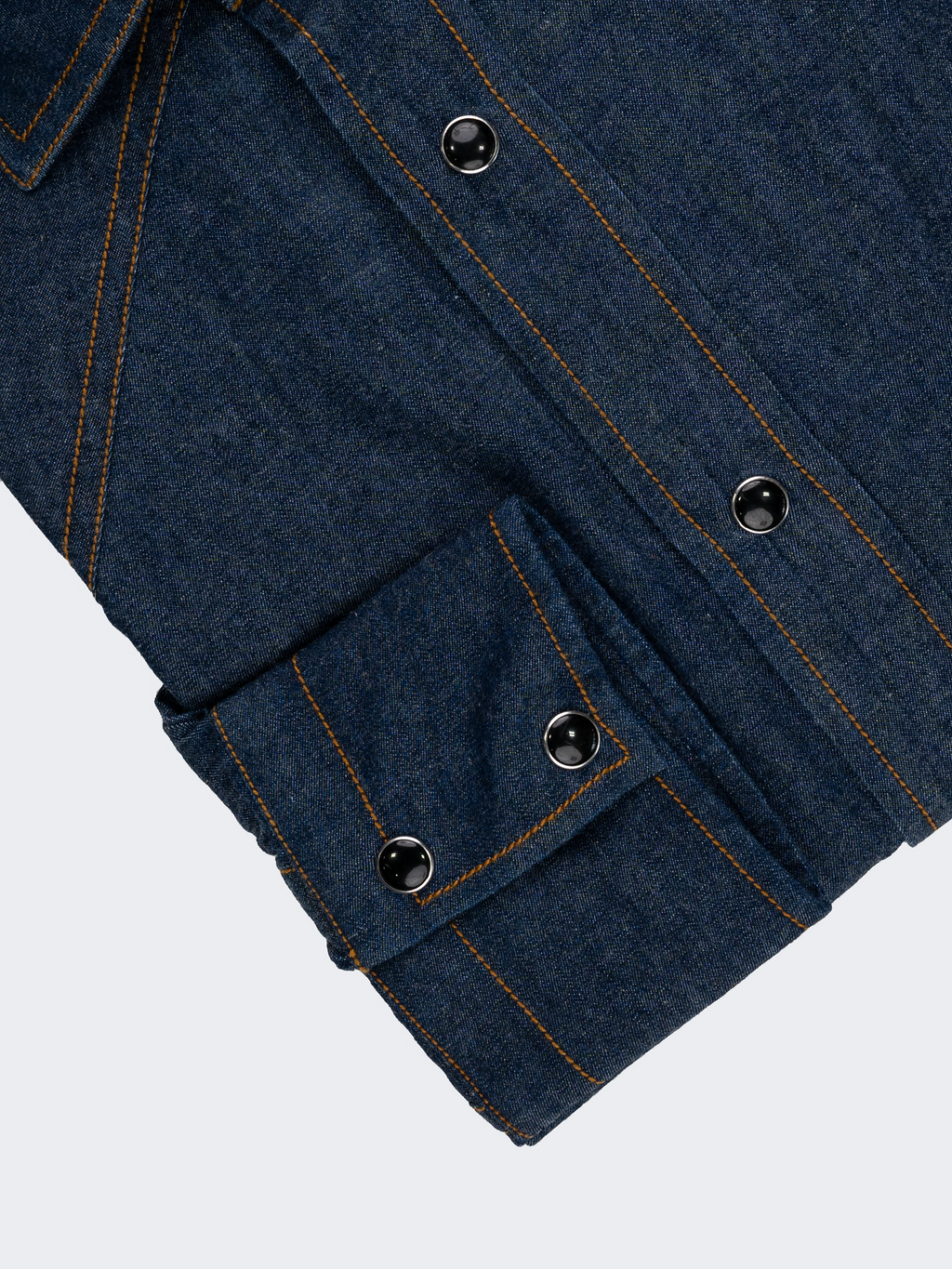 Enzyme Wash | Double Stack Button | Western Denim