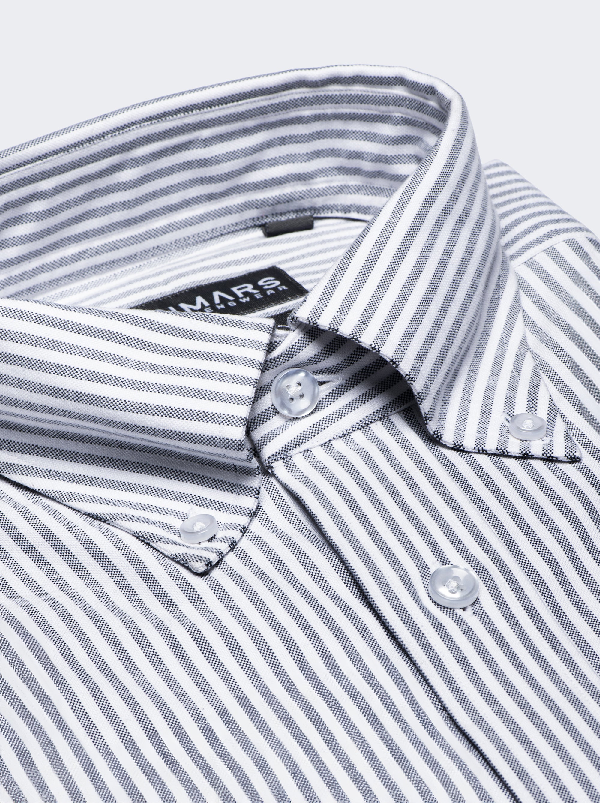 Grey University Stripe Oxford