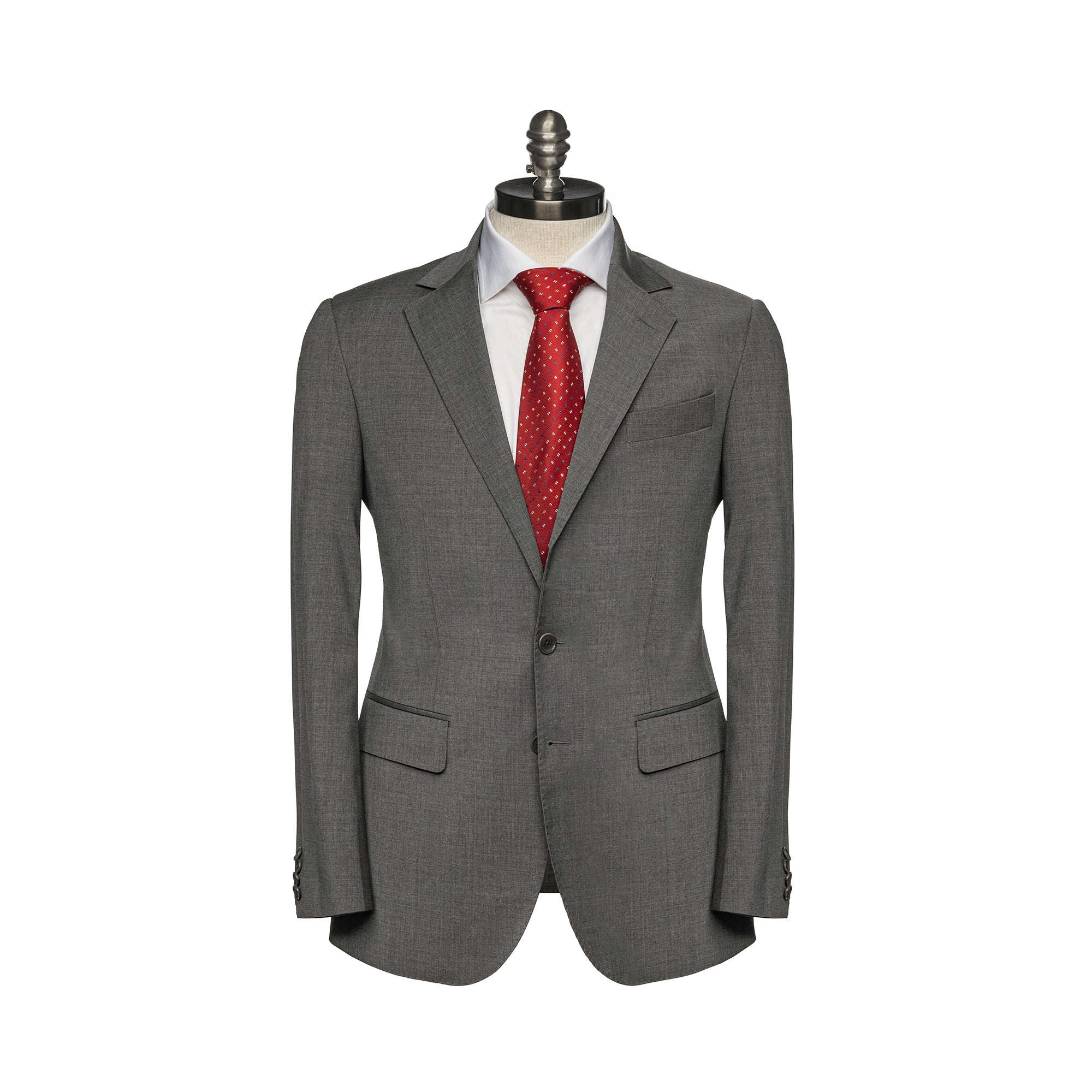 Grey Sharkskin 2pcs Suit for Men