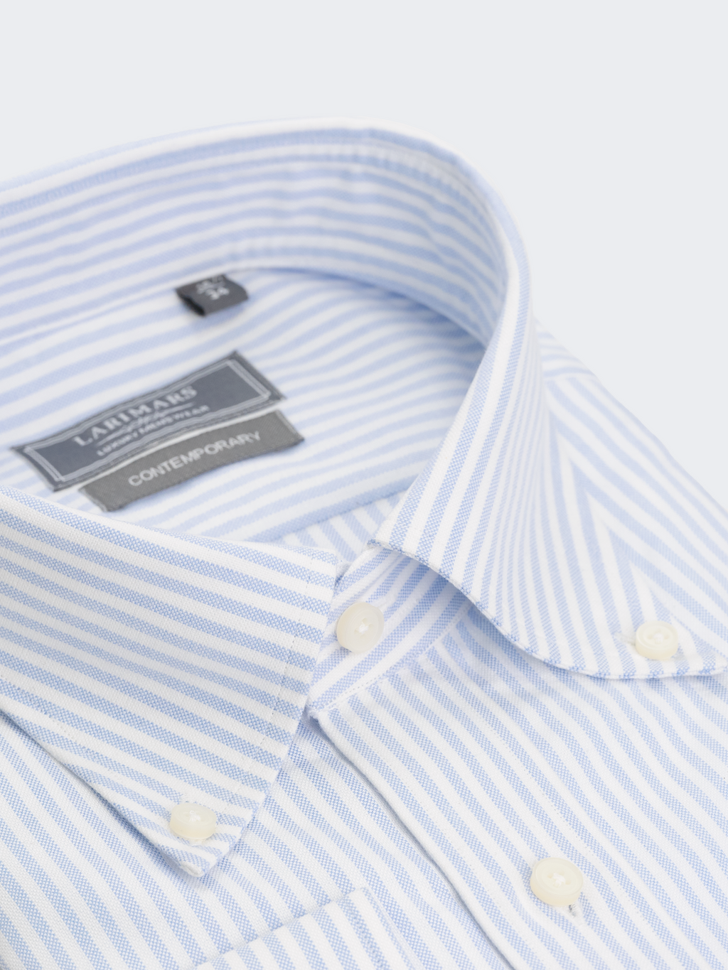 Light Blue University Stripe Oxford