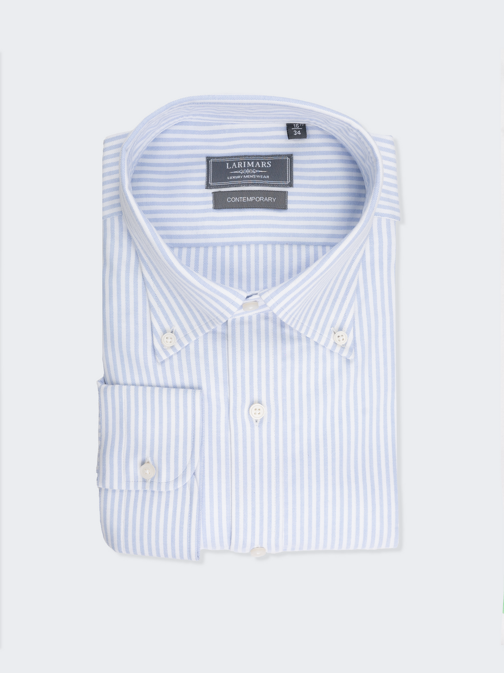 Light Blue University Stripe Oxford