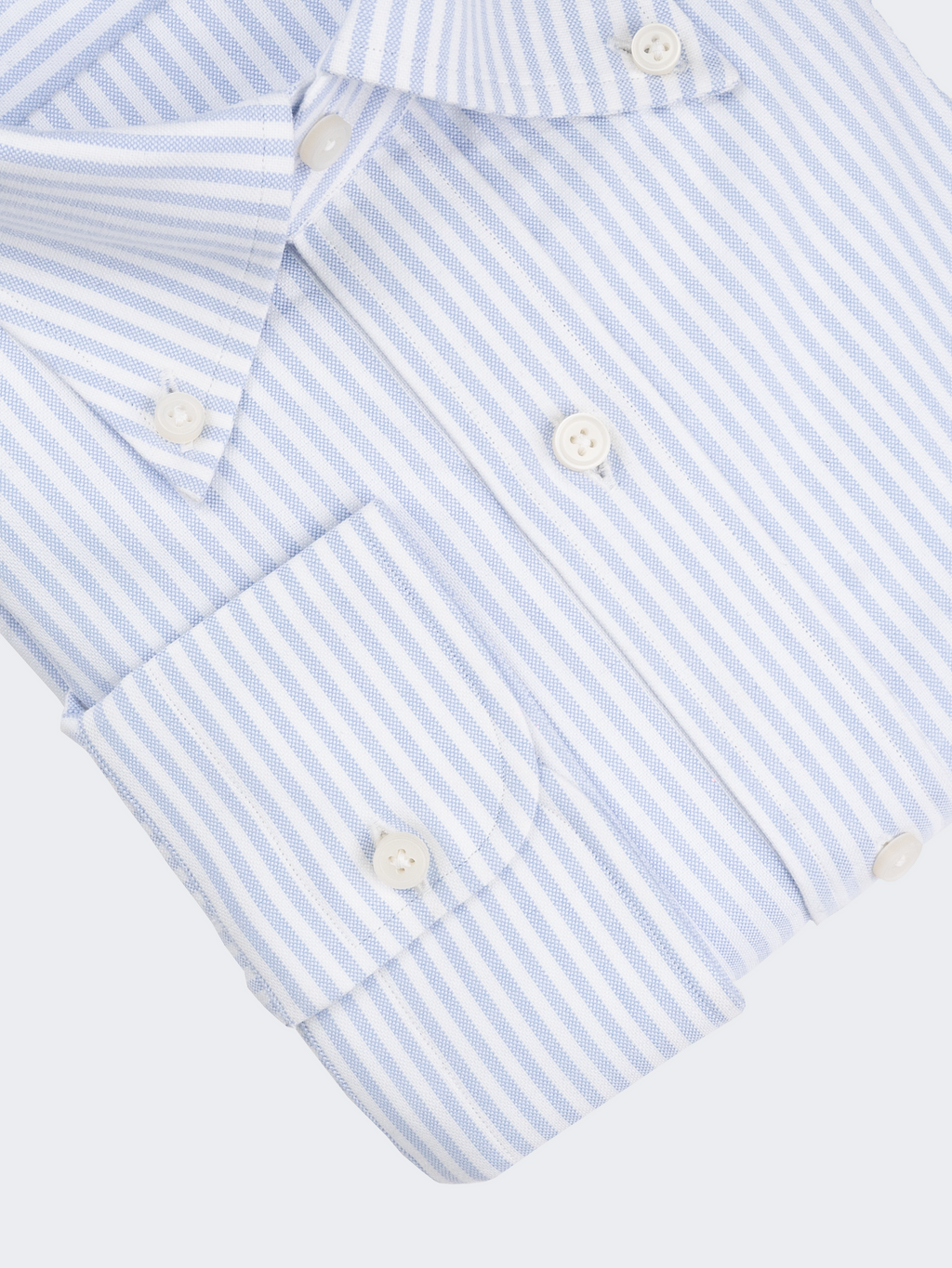 Light Blue University Stripe Oxford