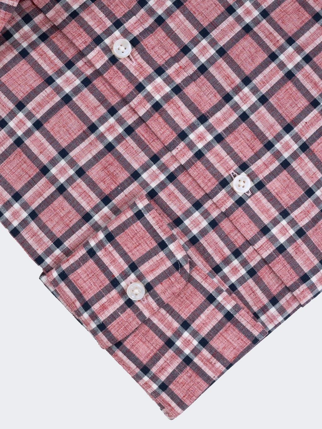 Salmon Windowpane Plaid Check