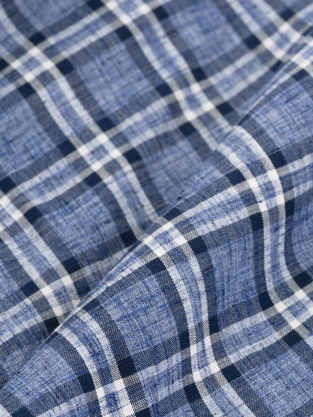 Blue Windowpane Plaid Check