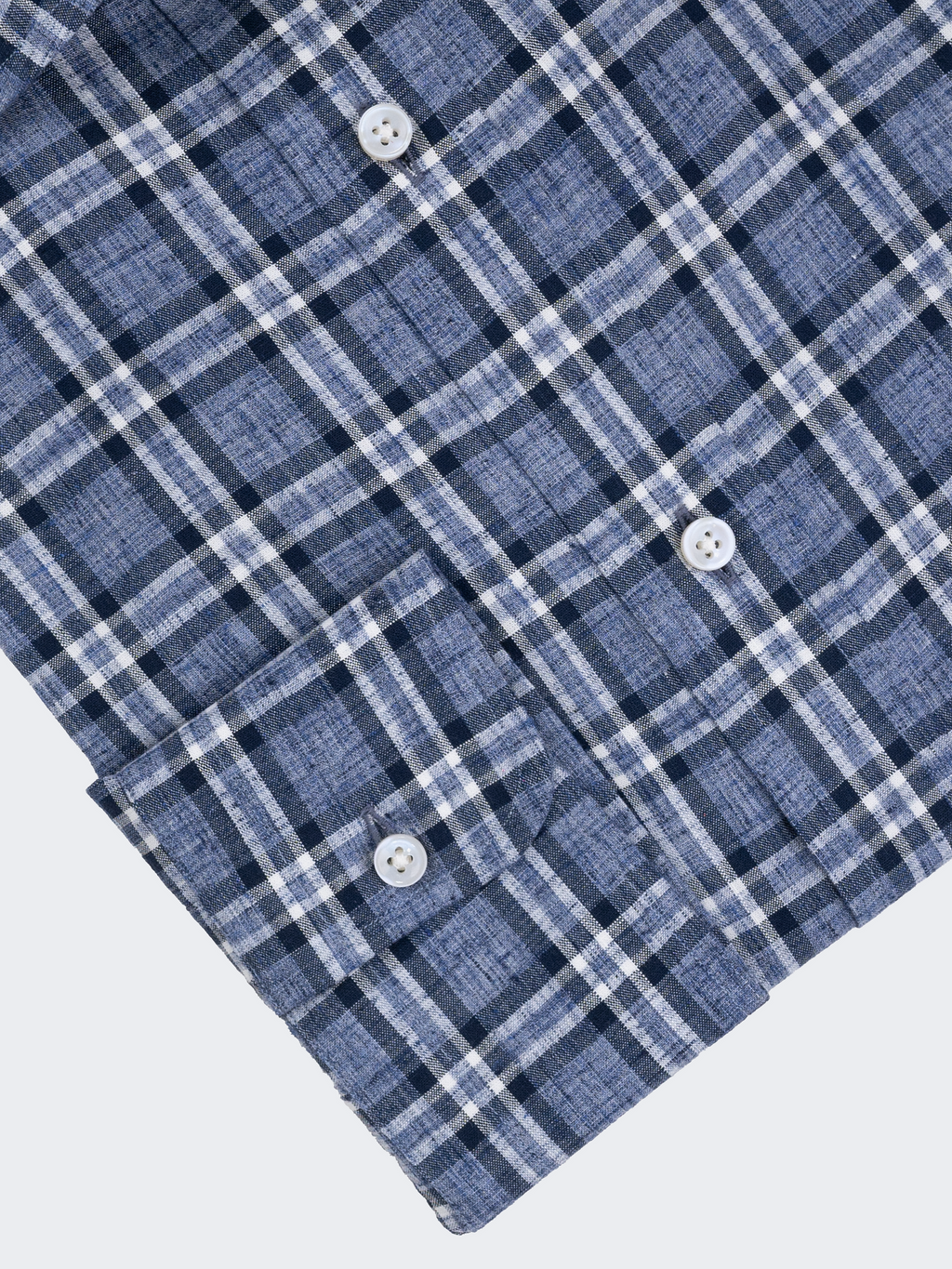 Blue Windowpane Plaid Check