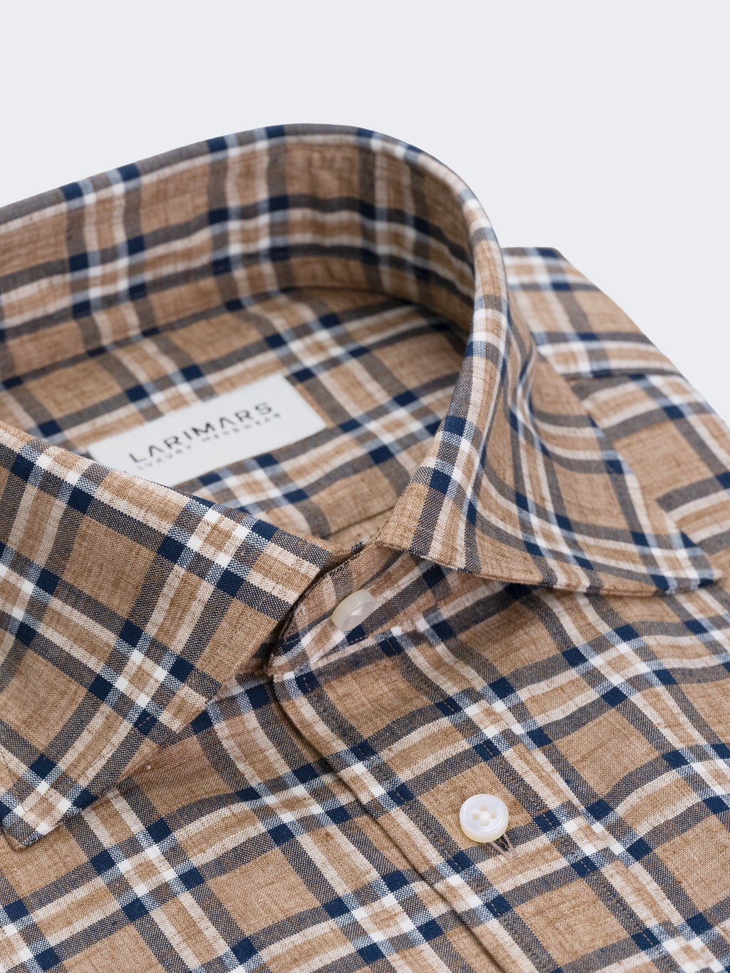 Beige Windowpane Plaid Check