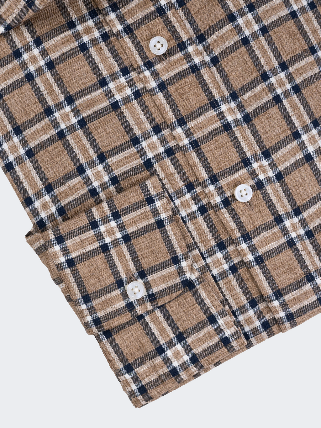 Beige Windowpane Plaid Check