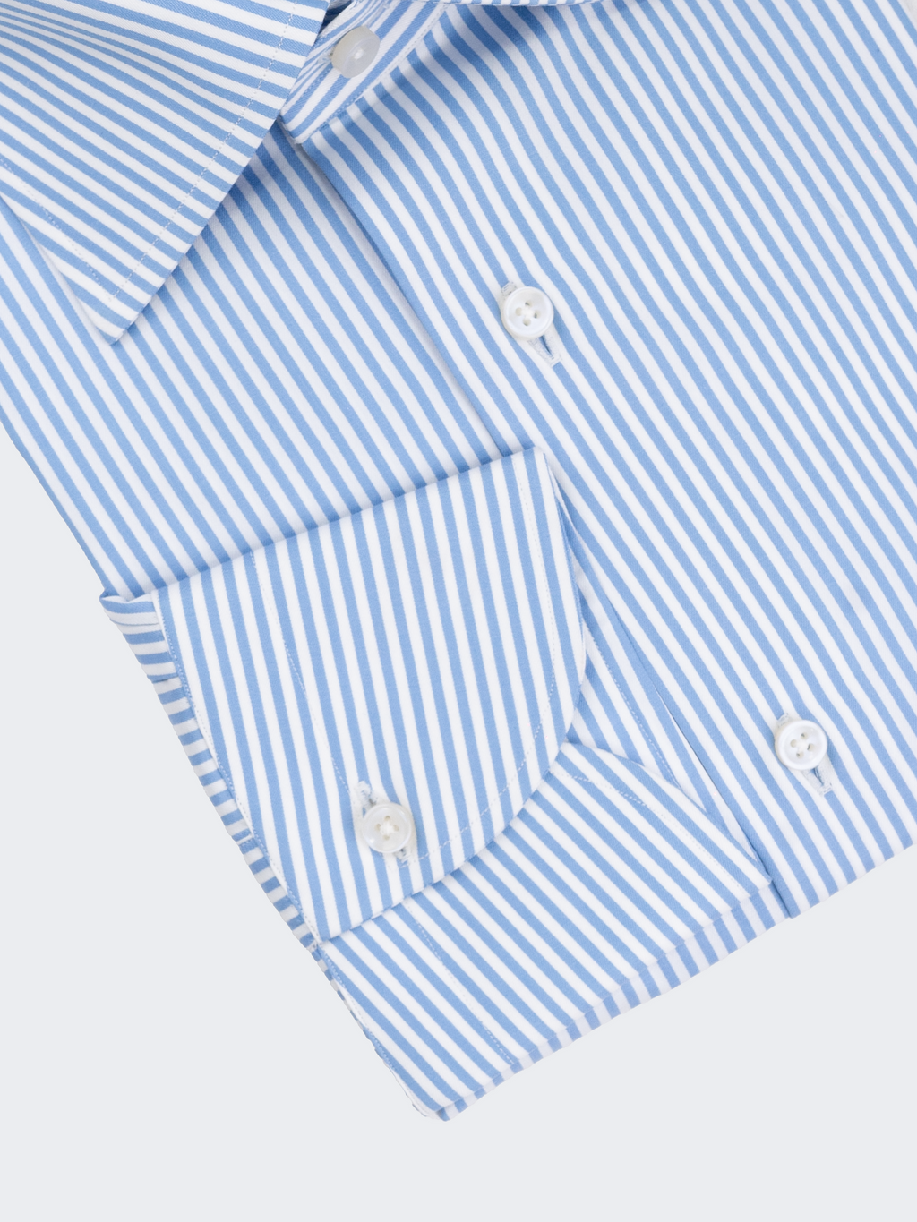 Medium Blue Stripe Twill