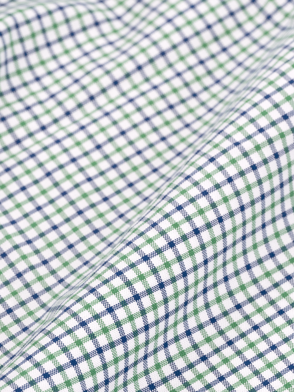 Green & Navy Tattersall Check