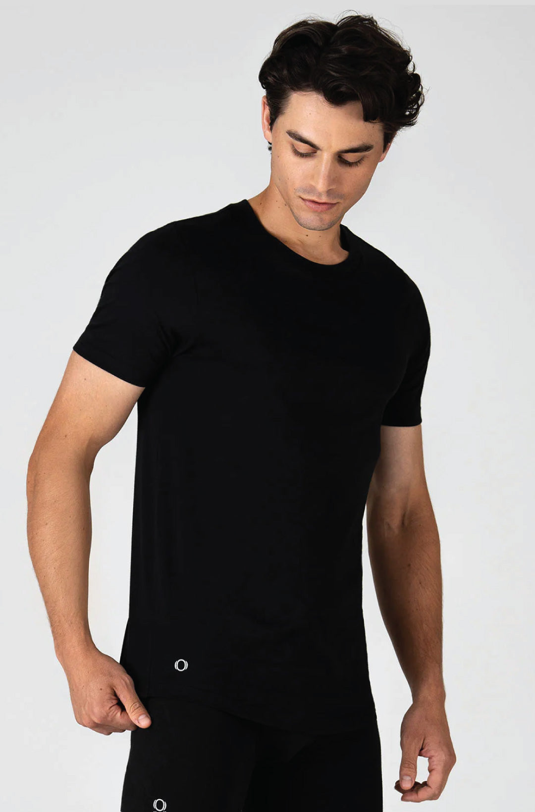 Crew Neck Black T Shirt