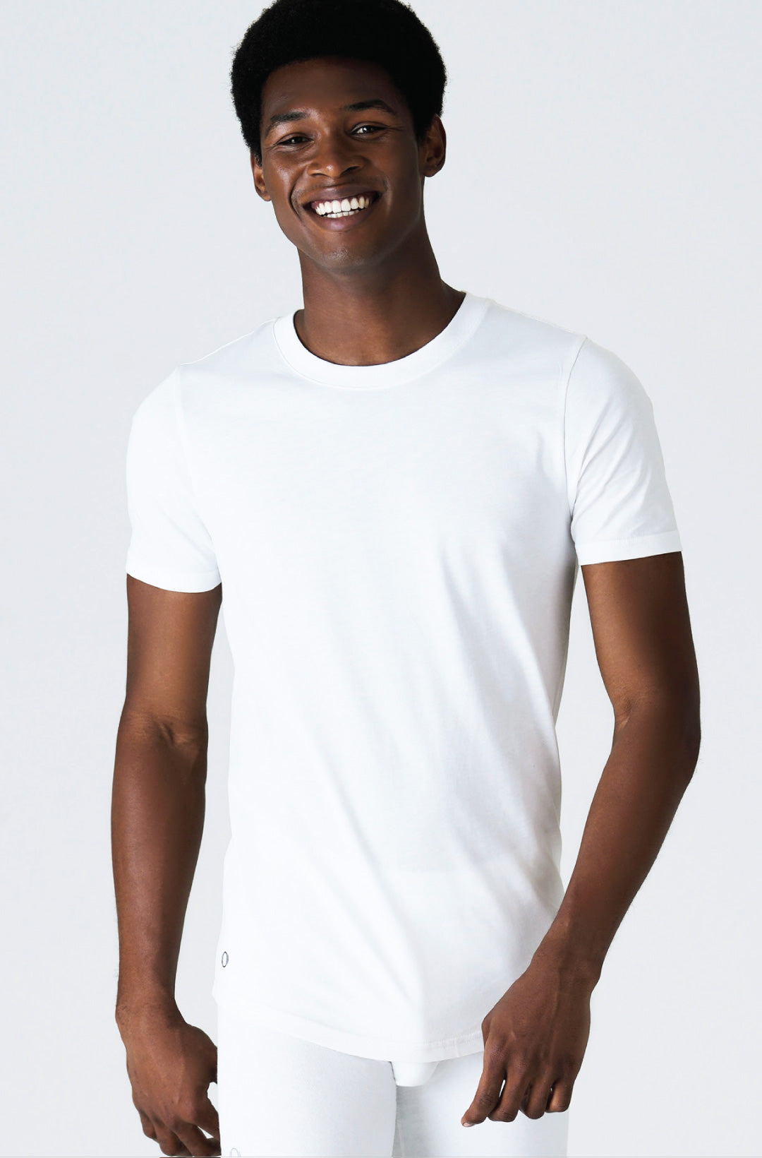 Crew Neck White T Shirt