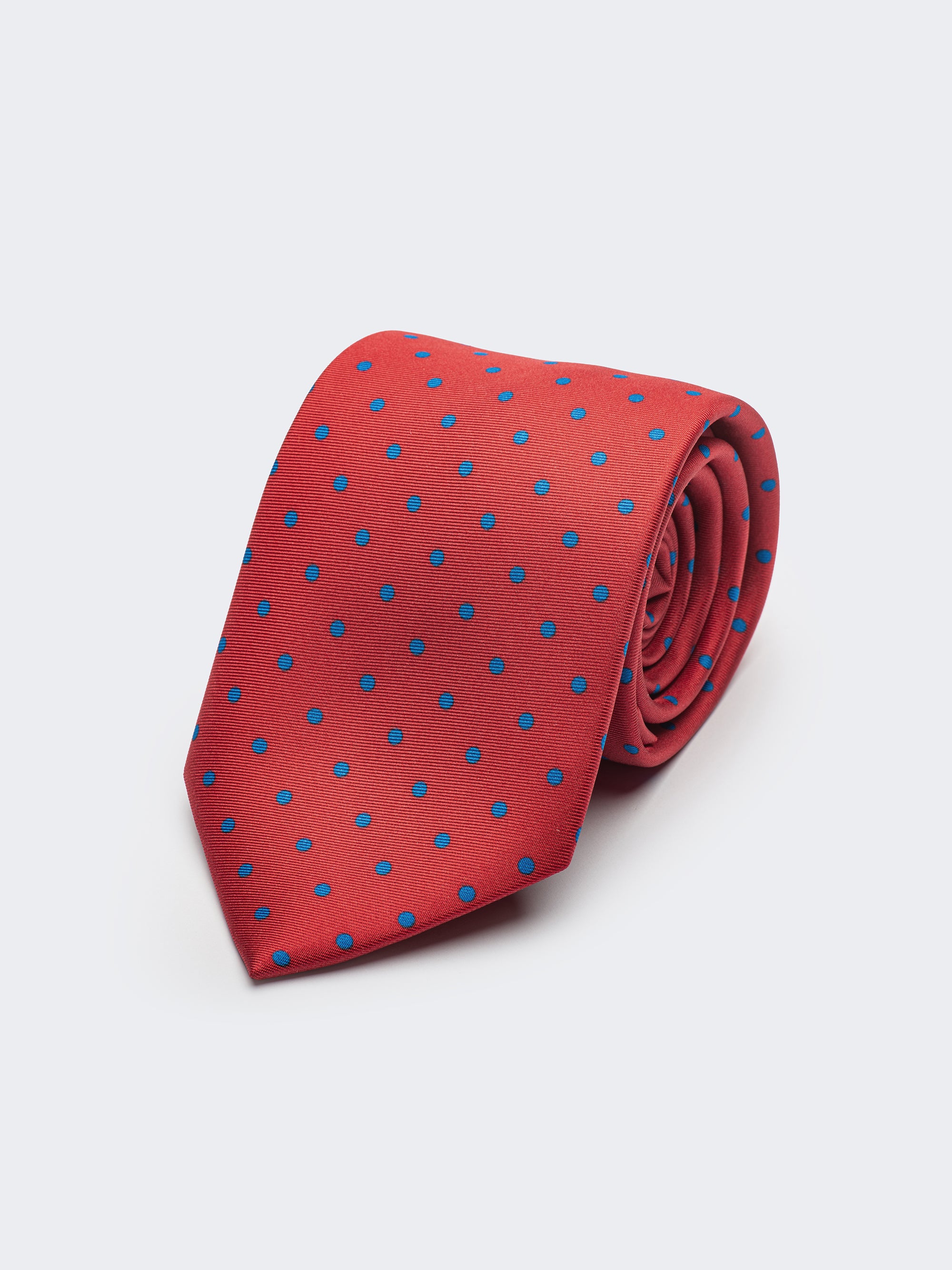 Ruby Polka Dot | Handmade Italian Silk Tie