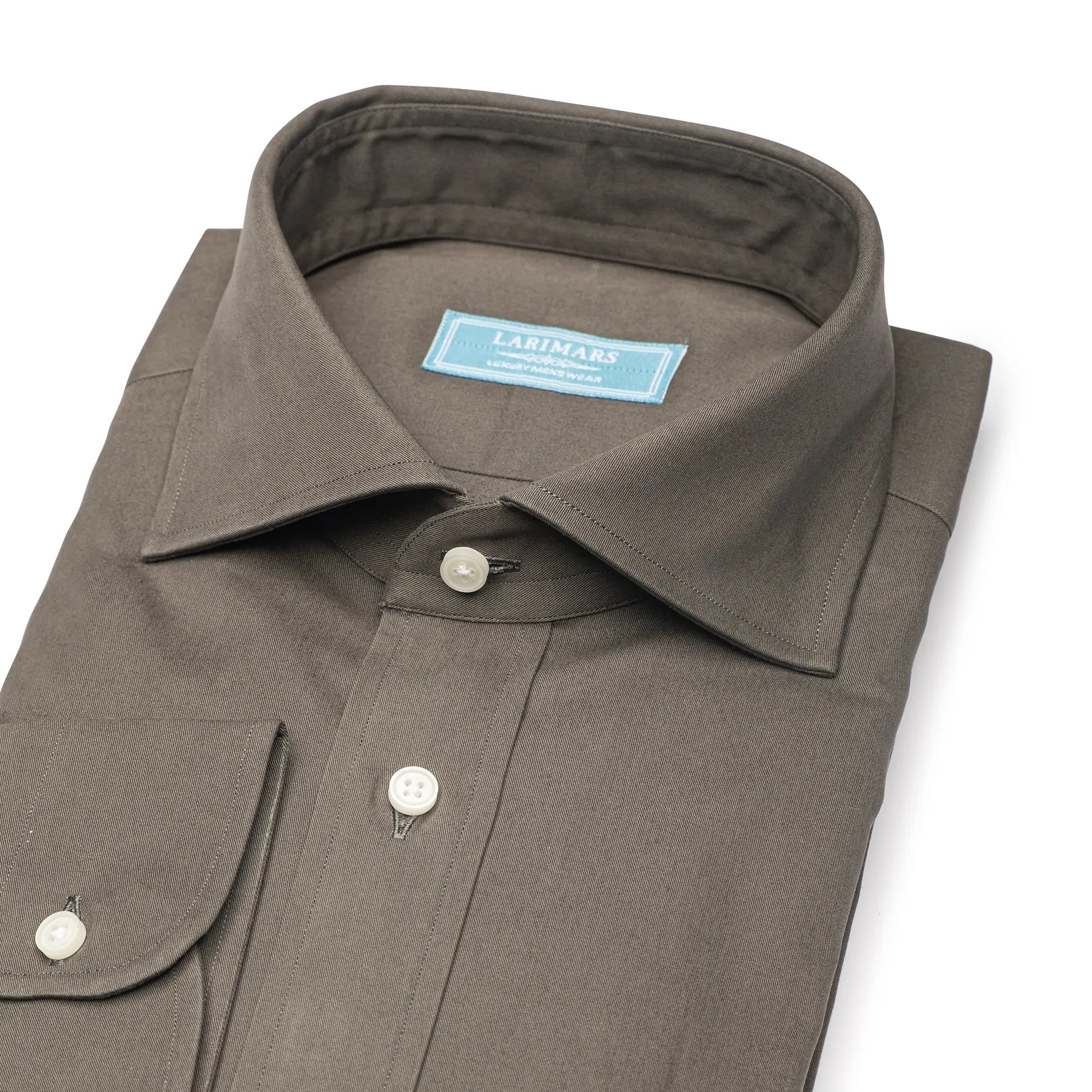 Olive Twill Shirt – Larimars Clothing